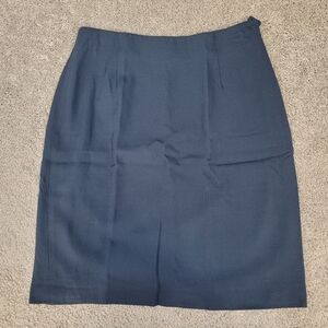 vintage jones new york navy blue pencil skirt